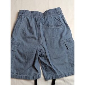 Tucker Tate Kids Denim Cargo Shorts Size 4 Elastic Waist Drawstring Blue